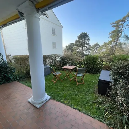 公寓 Le Logis Des Roches Noires, Vue Mer, Parking Privatif 滨海图维列